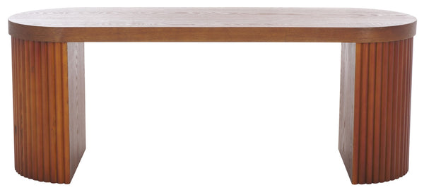 Safavieh Enoki Bench - Modern Elegance For Entryways Or Dining Rooms With Durable, Stylish Design And Comfort Walnut BCH2301A