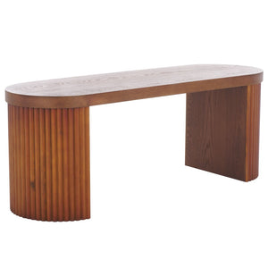 Safavieh Enoki Bench - Modern Elegance For Entryways Or Dining Rooms With Durable, Stylish Design And Comfort Walnut BCH2301A