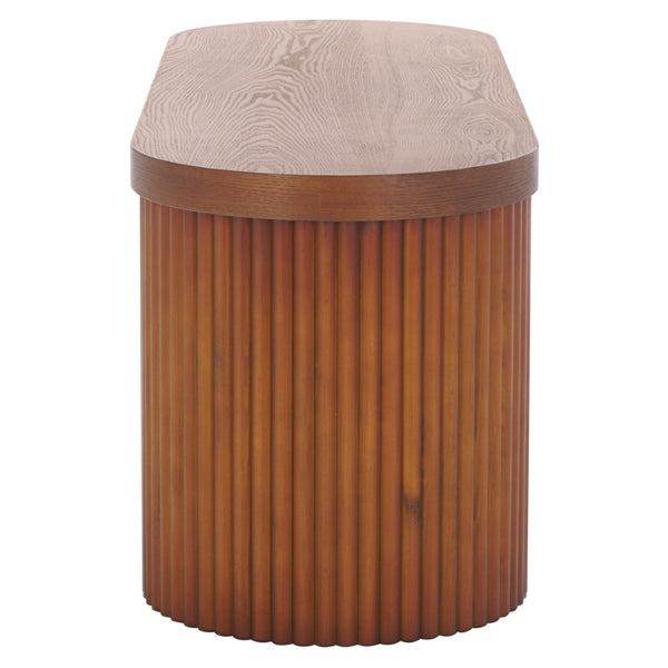 Safavieh Enoki Bench - Modern Elegance For Entryways Or Dining Rooms With Durable, Stylish Design And Comfort Walnut BCH2301A