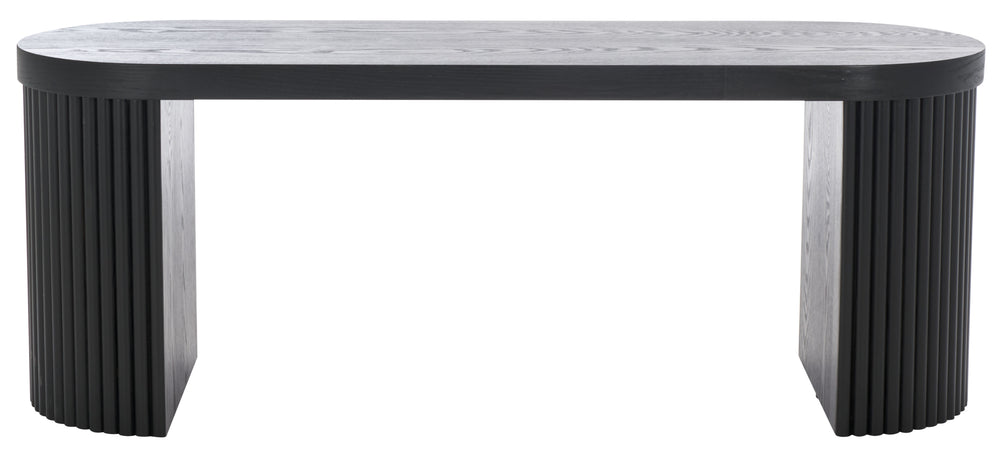 Safavieh Enoki Bench - Minimalist Design For Modern Living Spaces, Perfect For Entryway Or Hallway Decor Black Wood Bch2301b