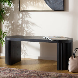 Safavieh Enoki Bench - Modern Elegance For Entryways Or Dining Rooms With Durable, Stylish Design And Comfort Black BCH2301B