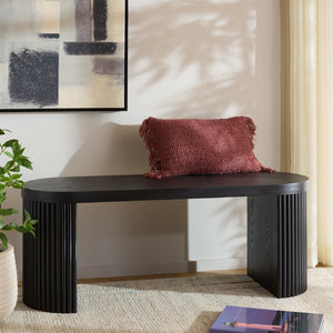 Safavieh Enoki Bench - Modern Elegance For Entryways Or Dining Rooms With Durable, Stylish Design And Comfort Black BCH2301B