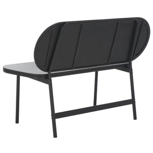 Safavieh Quillion Cane Bench  XII23 Black / Natural  Wood BCH2500A