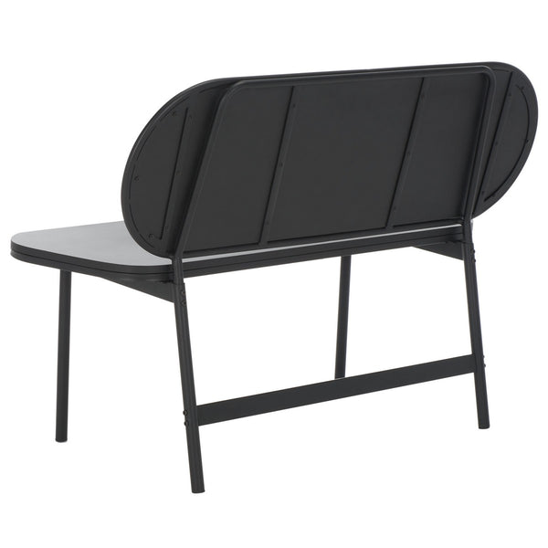 Safavieh Quillion Cane Bench  XII23 Black / Natural  Wood BCH2500A