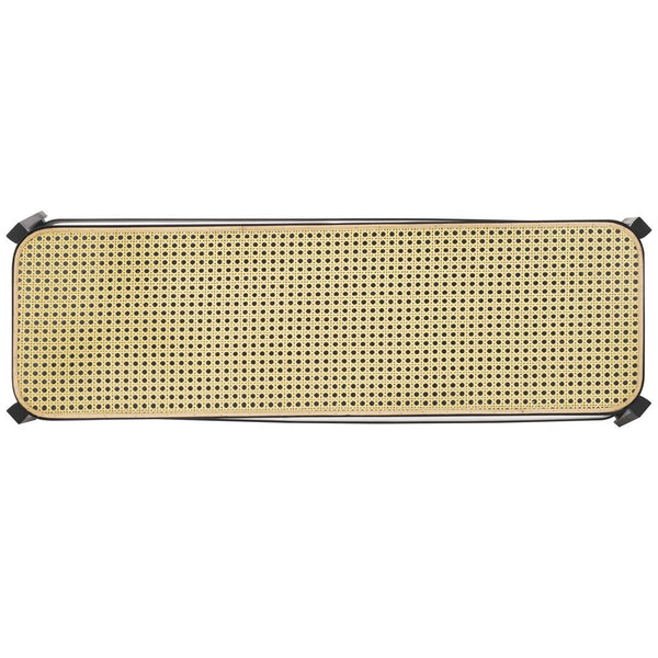 Safavieh Jaguar Cane Bench  Black / Natural  Wood BCH2501A