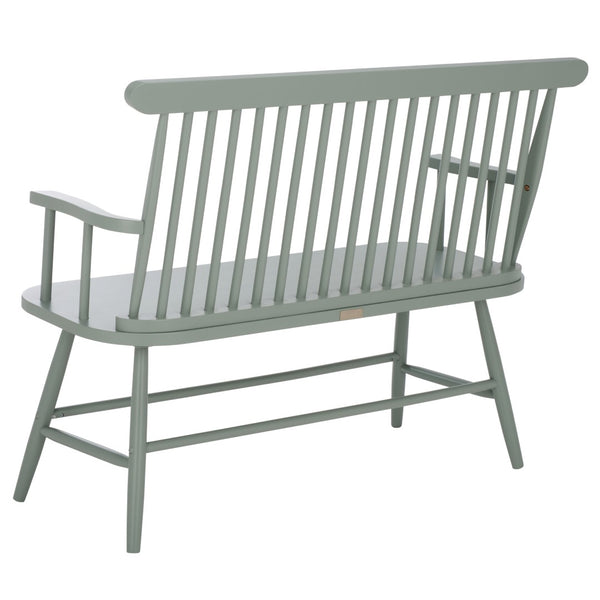 Safavieh Eton Bench - Elegant Rubberwood Seating For Entryways, Dining Areas & Living Rooms, Easy Assembly Sage BCH3300A