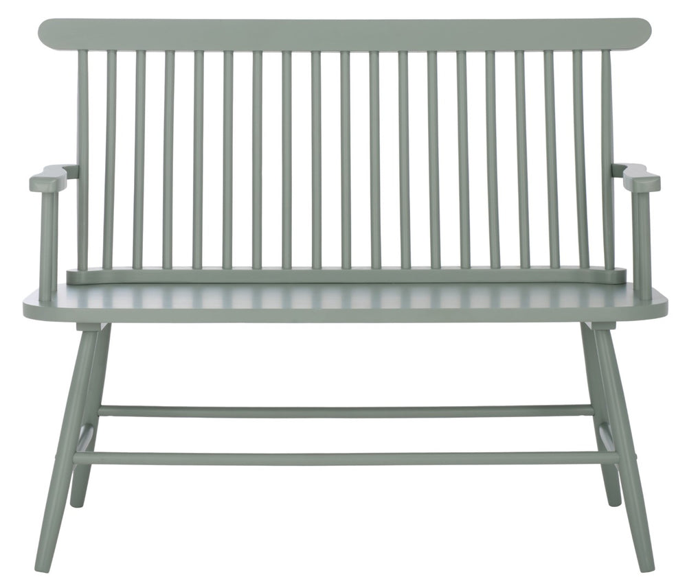 Safavieh Eton Bench - Elegant Rubberwood Seating For Entryways, Dining Areas & Living Rooms, Easy Assembly Sage BCH3300A