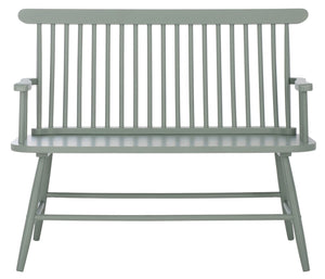 Safavieh Eton Bench - Elegant Rubberwood Seating For Entryways, Dining Areas & Living Rooms, Easy Assembly Sage BCH3300A