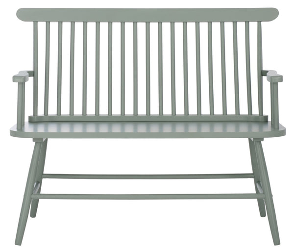 Safavieh Eton Bench - Elegant Rubberwood Seating For Entryways, Dining Areas & Living Rooms, Easy Assembly Sage BCH3300A