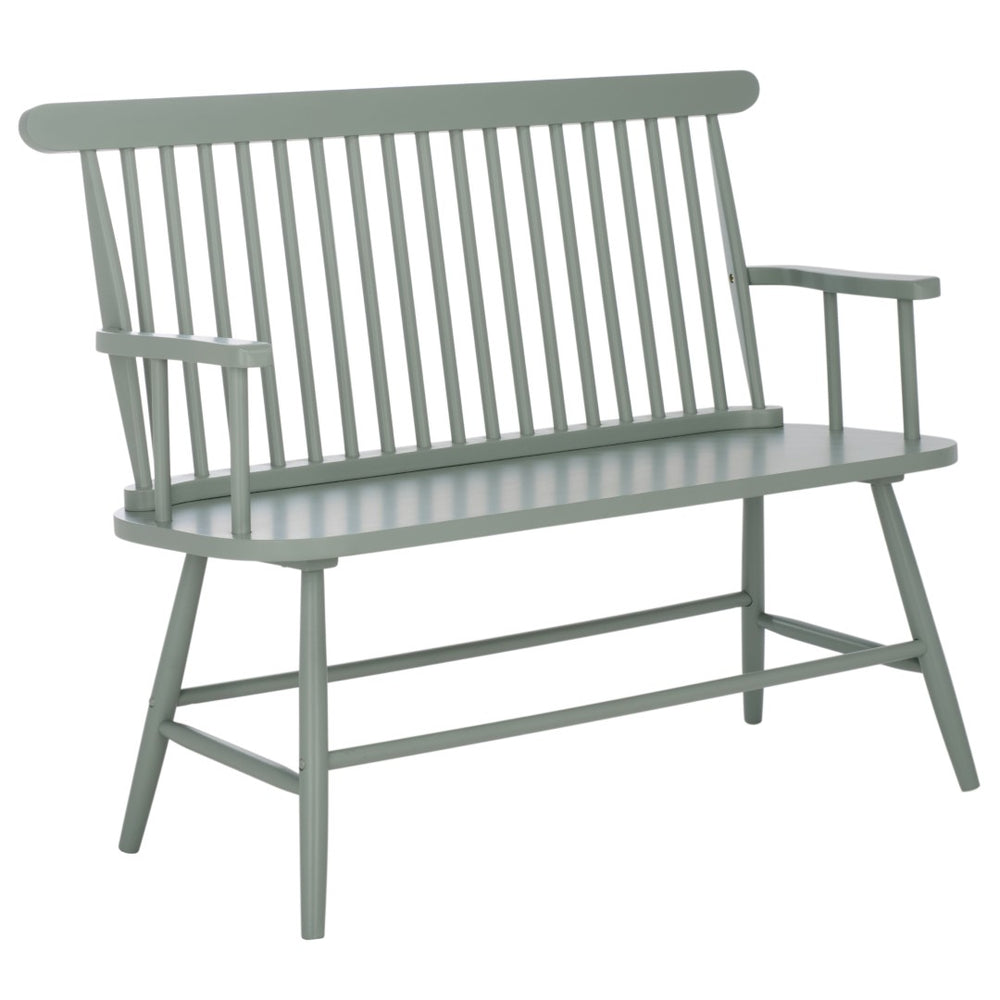 Safavieh Eton Bench - Elegant Rubberwood Seating For Entryways, Dining Areas & Living Rooms, Easy Assembly Sage BCH3300A