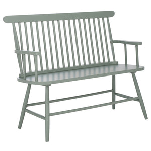Safavieh Eton Bench - Elegant Rubberwood Seating For Entryways, Dining Areas & Living Rooms, Easy Assembly Sage BCH3300A