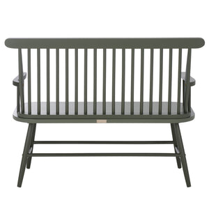 Safavieh Eton Bench - Elegant Rubberwood Seating For Entryways, Dining Areas & Living Rooms, Easy Assembly Dark Green BCH3300B