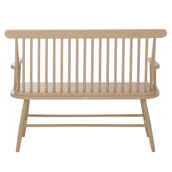 Safavieh Eton Bench - Elegant Rubberwood Seating For Entryways, Dining Areas & Living Rooms, Easy Assembly Khaki BCH3300C
