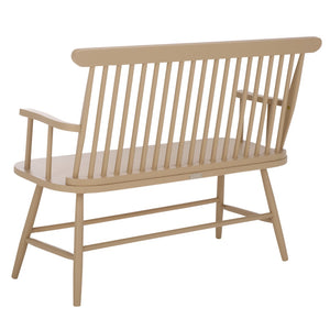 Safavieh Eton Bench - Elegant Rubberwood Seating For Entryways, Dining Areas & Living Rooms, Easy Assembly Khaki BCH3300C
