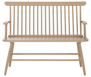 Safavieh Eton Bench - Elegant Rubberwood Seating For Entryways, Dining Areas & Living Rooms, Easy Assembly Khaki BCH3300C