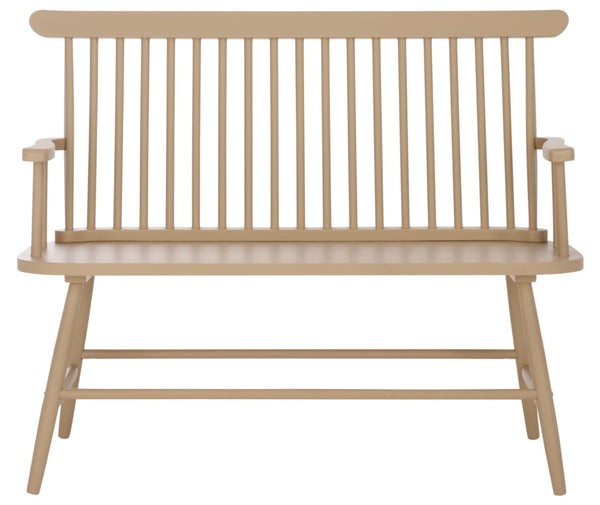 Safavieh Eton Bench - Elegant Rubberwood Seating For Entryways, Dining Areas & Living Rooms, Easy Assembly Khaki BCH3300C