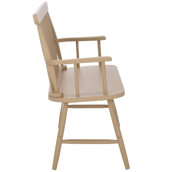 Safavieh Eton Bench - Elegant Rubberwood Seating For Entryways, Dining Areas & Living Rooms, Easy Assembly Khaki BCH3300C