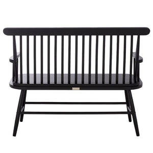 Safavieh Eton Bench - Elegant Rubberwood Seating For Entryways, Dining Areas & Living Rooms, Easy Assembly Black BCH3300D