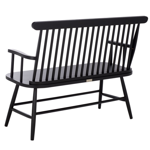 Safavieh Eton Bench - Elegant Rubberwood Seating For Entryways, Dining Areas & Living Rooms, Easy Assembly Black BCH3300D