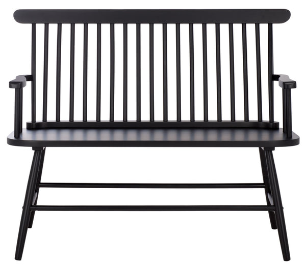Safavieh Eton Bench - Elegant Rubberwood Seating For Entryways, Dining Areas & Living Rooms, Easy Assembly Black BCH3300D