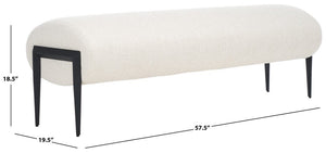 Safavieh Stacia Bench Cream / Black BCH3401A