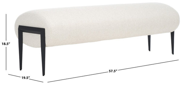 Safavieh Stacia Bench Cream / Black BCH3401A