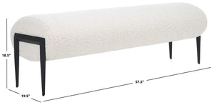 Safavieh Stacia Bench Light Beige / Black BCH3401B