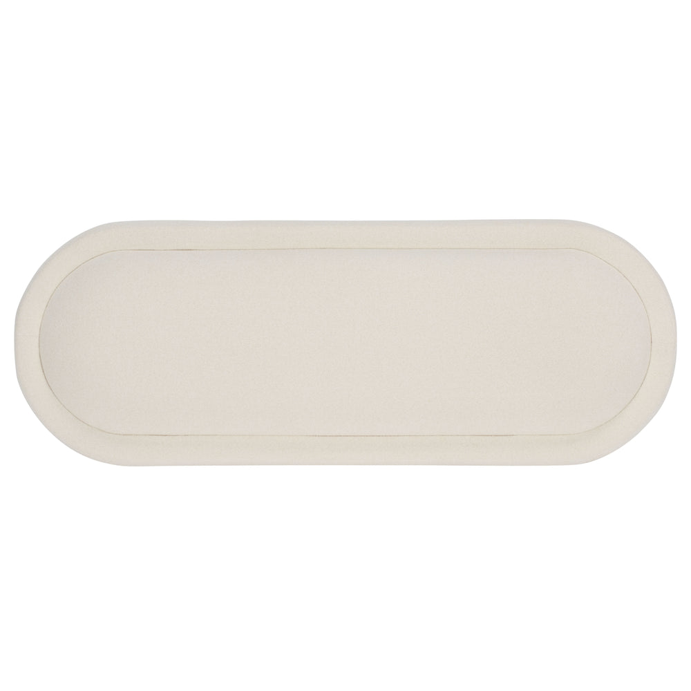 Safavieh Posner Bench - Elegant Ivory & Natural Rubberwood Design For Comfort And Style In Any Room Ivory ,Natural Wood,Foam,Fabric Bch3403a