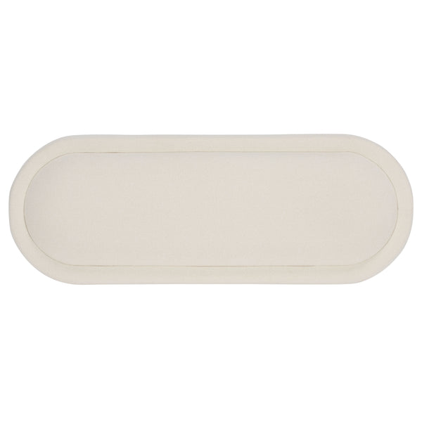 Safavieh Posner Bench - Elegant Ivory & Natural Rubberwood Design For Comfort And Style In Any Room Ivory ,Natural Wood,Foam,Fabric Bch3403a