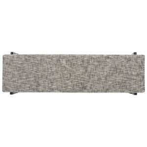 Safavieh Zhanna Foam Filled Bench Cushion Structured Fabric Seat for Entryway or Patio Gray BCH3704A