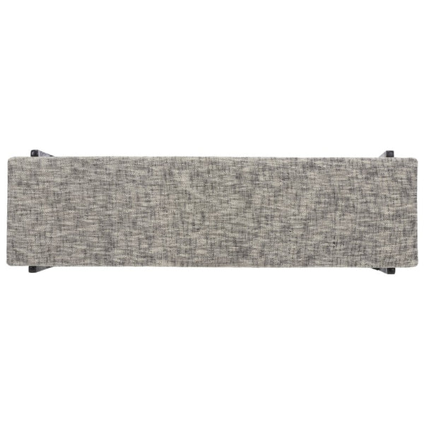 Safavieh Zhanna Foam Filled Bench Cushion Structured Fabric Seat for Entryway or Patio Gray BCH3704A