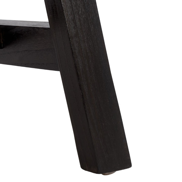 Safavieh Henrik Coastal-Chic Bench - Versatile A-Frame Design For Entryway, Living Space, Or Bedroom Decor Black Frame / Natural Cane Seat BCH4002A