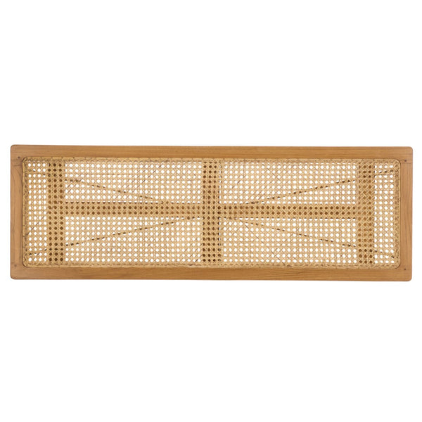 Safavieh Henrik Coastal-Chic Bench - Versatile A-Frame Design For Entryway, Living Space, Or Bedroom Decor Natural Frame / Natural Cane Seat BCH4002B