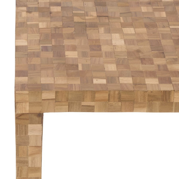 Safavieh Francisco Outdoor Bench Recycled Teak Wood Rustic Garden Patio Accent Seating BCH4003A