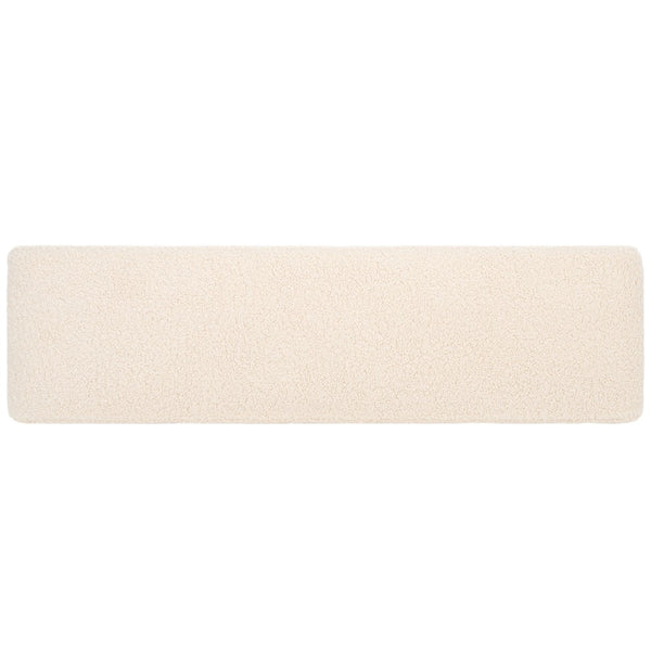 Safavieh Quentin Bench - Plush Faux Shearling Seating For Modern Interiors, Entryway, Or Bedroom Accent Off White / Natural BCH4500B