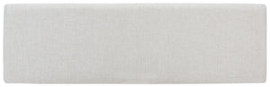 Safavieh Cricket Open Shelf Bench With Cushion – Stylish Mid-Century Storage Solution For Any Room Cream Linen / Natural Acacia BCH5000A