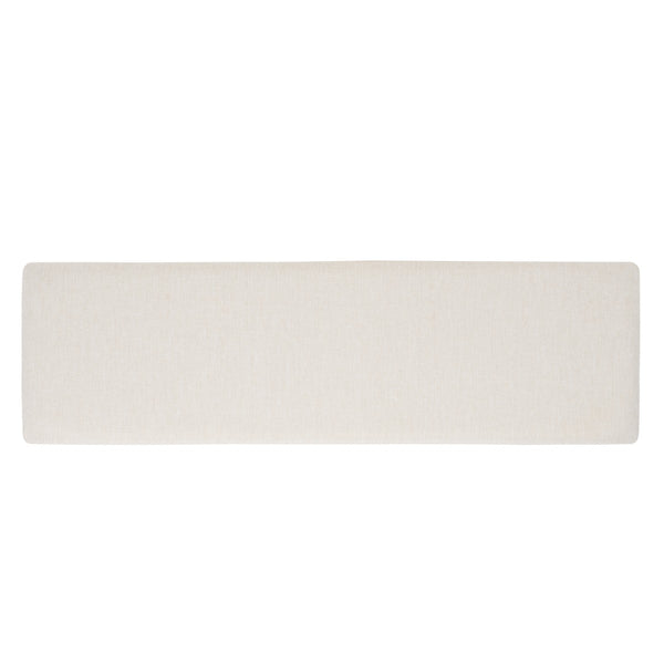 Safavieh Cricket Open Shelf Bench W/ Cushion XII23 Cream Linen / Cream Wood BCH5000E