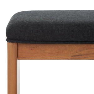 Safavieh Solo Modern Open Shelf Bench With Plush Cushion - Stylish Storage For Entryways & Living Spaces BCH5001A