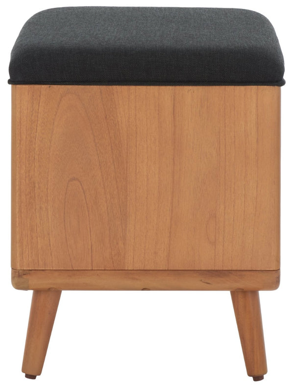 Safavieh Solo Modern Open Shelf Bench With Plush Cushion - Stylish Storage For Entryways & Living Spaces BCH5001A