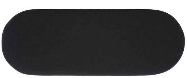 Safavieh Iona Open Shelf Bench W/Cushion XII23 Black / Walnut  Mdf, Particle Board, Acacia Veneer BCH5002A