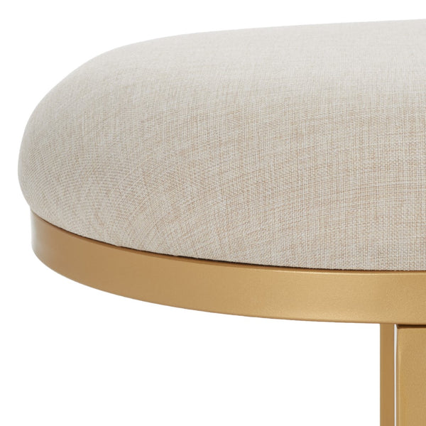 Safavieh Iona Open Shelf Bench W/Cushion XII23 Cream / Walnut  Mdf BCH5002B