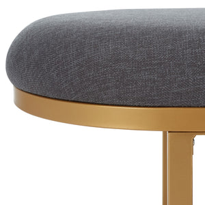 Safavieh Iona Open Shelf Bench W/Cushion XII23 Dark Grey / Walnut Mdf BCH5002C