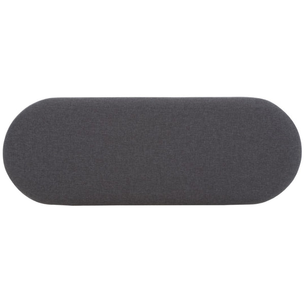 Safavieh Iona Open Shelf Bench W/Cushion XII23 Dark Grey / Walnut Mdf BCH5002C