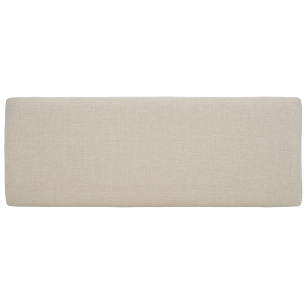 Safavieh Milligan Open Shelf Bench W/ Cushion XII23 Cream / Black   Mdf BCH5003B