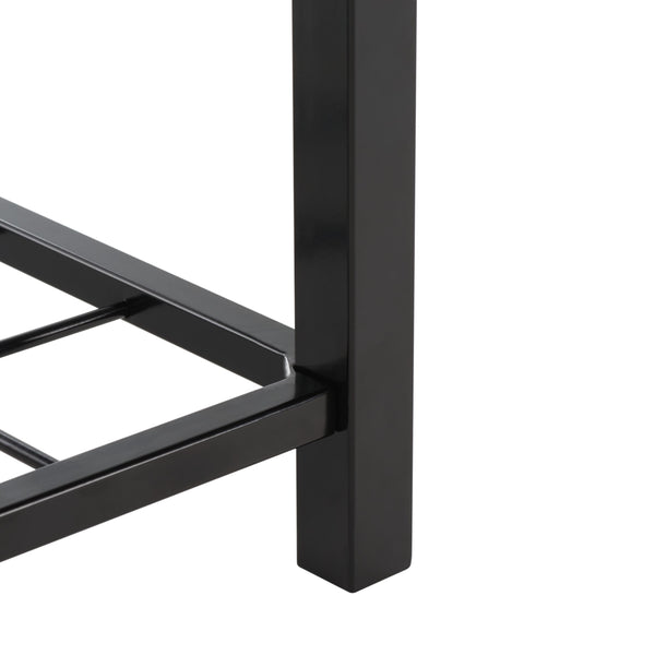 Safavieh Milligan Open Shelf Bench W/ Cushion XII23 Dark Grey / Black   Mdf BCH5003C