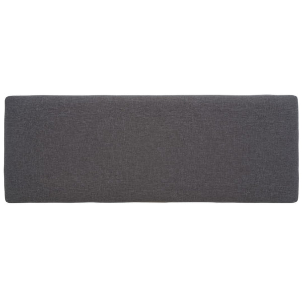 Safavieh Milligan Open Shelf Bench W/ Cushion XII23 Dark Grey / Black   Mdf BCH5003C