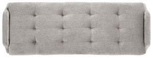 Safavieh Everdeen Bench - Modern Upholstered Seating With Plush Cushion, Channel Tufting & Stylish Gold Legs Silver Grey / Gold BCH5200B