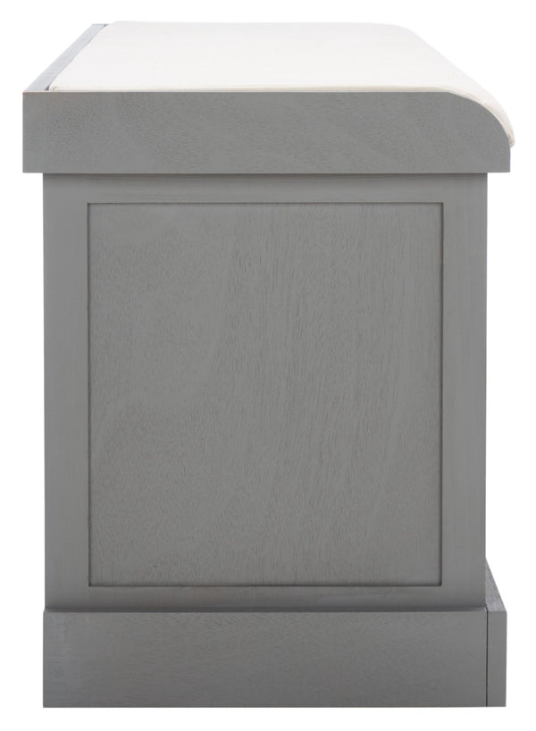 Safavieh Briar 3-Drawer Cushion Bench - Farmhouse Charm With Practical Storage For Entryway & Bedroom Decor Distressed Grey Frame / Sand Drawers BCH5700C