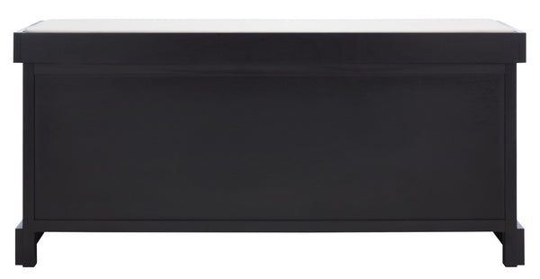 Safavieh Briar 3-Drawer Cushion Bench - Farmhouse Charm With Practical Storage For Entryway & Bedroom Decor Black Frame / Greige Drawers BCH5700E