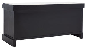 Safavieh Briar 3-Drawer Cushion Bench - Farmhouse Charm With Practical Storage For Entryway & Bedroom Decor Black Frame / Greige Drawers BCH5700E
